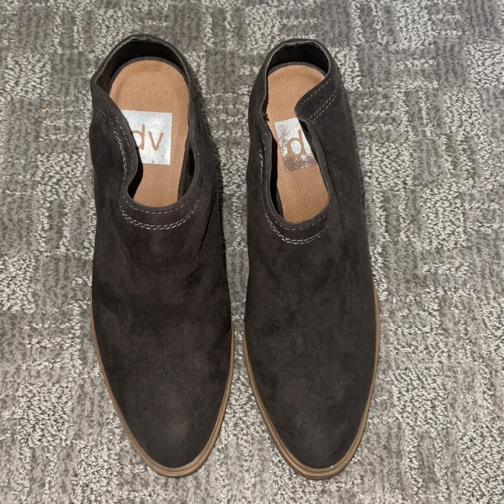 Gray Slip on Bootie